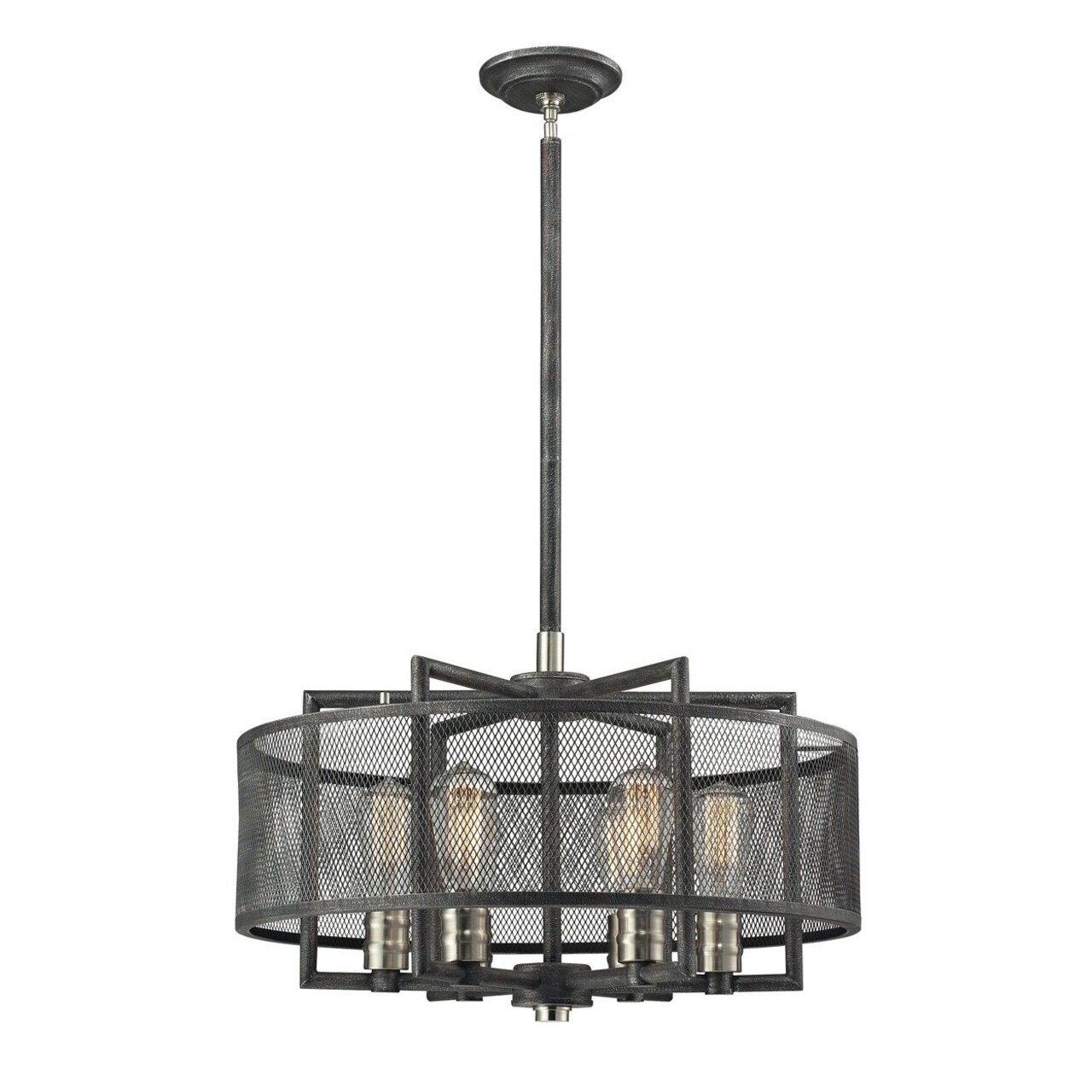 Slatington 22 Wide 6-Light Chandelier - Brushed Nickel